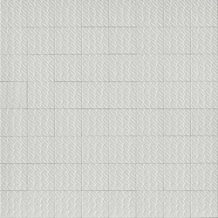 RAGNO CERAMICHE SOL BLANC GLOSSY STRUCTURE PLUME 3D 15X15
