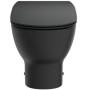 IDEAL STANDARD VASQUEE TESI À POSER MURAL AVEC SYSTÈME AQUABLADE AVEC CACHE-SIEGE SLIM SOFT-CLOSE NOIR MAT
