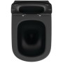 IDEAL STANDARD VASQUEE TESI À POSER MURAL AVEC SYSTÈME AQUABLADE AVEC CACHE-SIEGE SLIM SOFT-CLOSE NOIR MAT