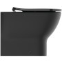 IDEAL STANDARD VASQUEE TESI À POSER MURAL AVEC SYSTÈME AQUABLADE AVEC CACHE-SIEGE SLIM SOFT-CLOSE NOIR MAT