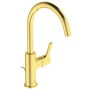 IDEAL STANDARD JOY ROBINET DE LAVABO MONOCOMMANDE À BEC HAUT OR BRUSHÉ