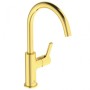 IDEAL STANDARD JOY LAVABO MITIGEUR MONOCOMMANDE À BEC HAUT S/ÉVACUATION OR BROSSÉ
