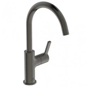 IDEAL STANDARD JOY LAVABO MITIGEUR MONOCOMMANDE À BEC HAUT S/VIDANGE MAGNETIC GREY
