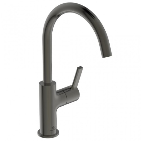 IDEAL STANDARD JOY LAVABO MITIGEUR MONOCOMMANDE À BEC HAUT S/VIDANGE MAGNETIC GREY