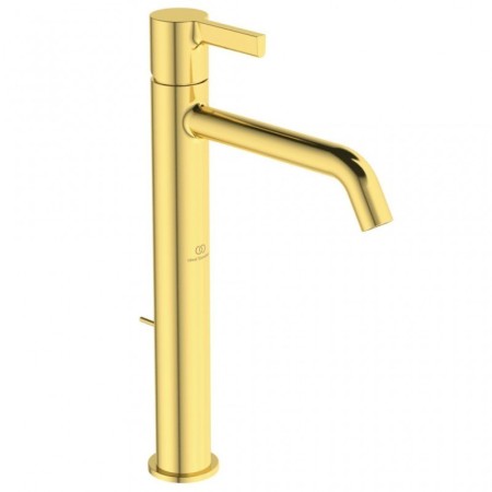 IDEAL STANDARD ROBINET DE LAVABO JOY MONOCOMMANDE À POSER SUR PLAN EN OR BROSSÉ