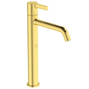 IDEAL STANDARD JOY LAVABO ROBINET MONOCOMMANDE À POSER SANS DÉCHARGE OR BROSSÉ