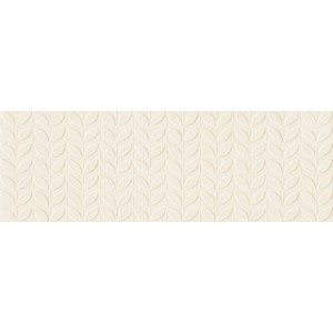 RAGNO CERAMICHE VIDA BEIGE STRUCTURE FEUILLE 3D 30X90 RET