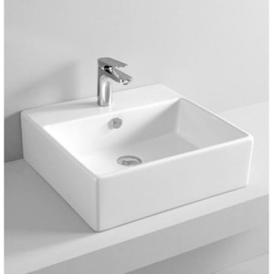 ARTCERAM SRL CADRE LAVABO SUSPENDU À POSER 50X48 BLANC