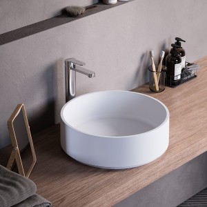 KAROL LAVABO À POSER ROND Ø40 BLANC