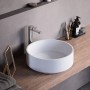 KAROL LAVABO À POSER ROND Ø40 BLANC