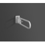 SANITOSCO POIGNÉE BASCULANTE AVEC PORTE-ROULEAU 75 CM BLANCHE