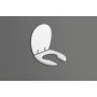 SANITOSCO SIEGE KELA AVEC OUVERTURE FRONTALE EN POLYESTER BLANC