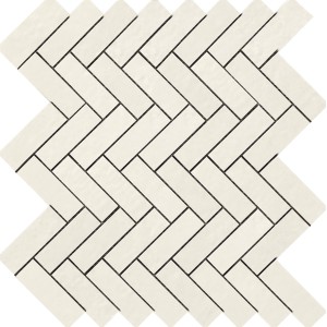 RAGNO CERAMICHE TERRACRUDA MOSAÏQUE EN QUEUE DE POISSON LUMIÈRE 33.2X33.2