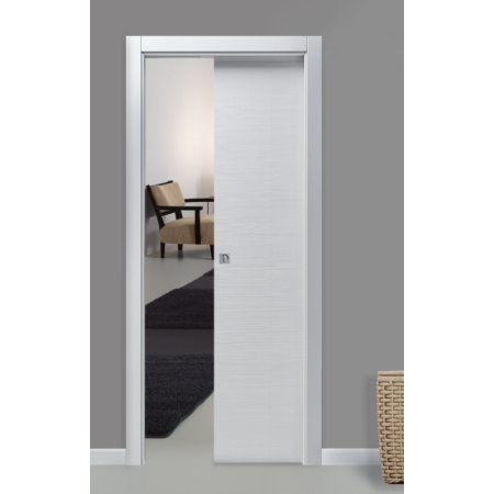 FISSORE.com CAMELIA BLANC MATRIX PORTE COULISSANTE MUR INTERNE