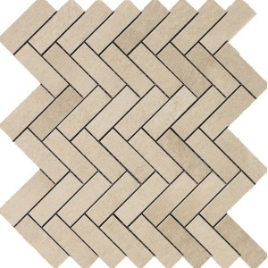 RAGNO CERAMICHE TERRACRUDA MOSAÏQUE LISSE DE POISSON SABLE 33.2X33.2
