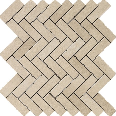 RAGNO CERAMICHE TERRACRUDA MOSAÏQUE LISSE DE POISSON SABLE 33.2X33.2