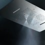 AQUAELITE ROCK SOFFIONE INCASSO A CONTROSOFFITTO 850X540MM C/ELETTROVALVOLA SF001 C
