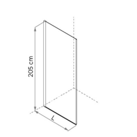 OTTO CÔTÉ FIXE x OTTO ANGLE 1 PORTE BATTANTE + CÔTÉ FIXE