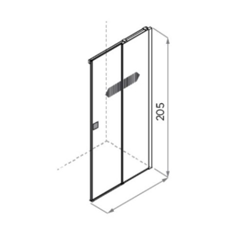 CÔTÉ COULISSANT x CLOE ANGLE PORTE COULISSANTE + CÔTÉ FIXE