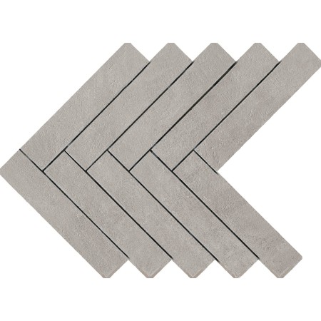 RAGNO CERAMICHE BOOM MOSAÏQUE EN ÉPI DE POISSON EN ACIER 44.9x61.6