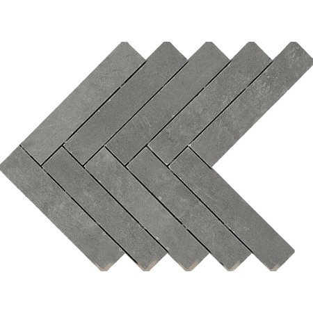 RAGNO CERAMICHE BOOM MOSAÏQUE EN ÉPI DE POISSON PLOMB 44.9x61.6