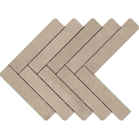 RAGNO CERAMICHE BOOM MOSAÏQUE EN ÉPI DE POISSON SABLE 44.9x61.6