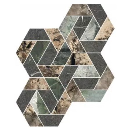 HERITAGE LUXE MAZE MIX (BROWN+EMERALD+FLAME) 39X49 - 6MM
