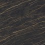 TAVOLO ATRIUM KERAMIK PREMIUM ROUND 160X73,5H BASE CRISTALLO MIROIR COUTURE BRONZE - PROFIL BRONZE BROSSÉ