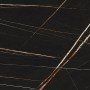 TAVOLO ATRIUM KERAMIK PREMIUM ROUND 160X73,5H BASE CRISTALLO MIROIR COUTURE BRONZE - PROFIL BRONZE BROSSÉ