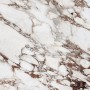 TAVOLO ATRIUM KERAMIK PREMIUM ROUND 160X73,5H BASE CRISTALLO MIROIR COUTURE BRONZE - PROFIL BRONZE BROSSÉ