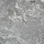 TAVOLO ATRIUM KERAMIK PREMIUM ROUND 160X73,5H BASE CRISTALLO SPECCHIATO COUTURE FUMÈ - PROFILO BRUSHED GREY