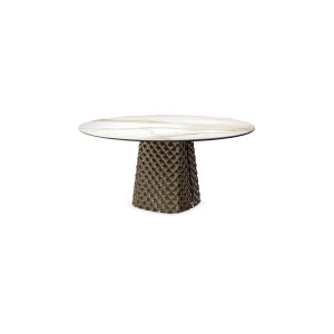 TABLE ATRIUM KERAMIK ROUND Ø 158xh73,5 - BRONZE