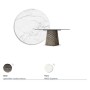TABLE ATRIUM KERAMIK ROUND Ø 158xh73,5 - BRONZE