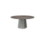 TABLE ATRIUM KERAMIK ROUND Ø 158xh73,5 - FUMÉ