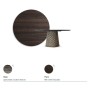 TAVOLO ATRIUM WOOD ROUND Ø 140X74,5 CM - BRONZE