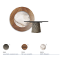 TABLE ATRIUM KER-WOOD ROUND Ø180x74,5H - BRONZE/NOYER
