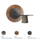 TABLE ATRIUM KER-WOOD ROUND Ø180x74,5H - BRONZE/NOYER