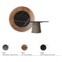 TABLE ATRIUM KER-WOOD ROUND Ø180x74,5H - BRONZE/NOYER
