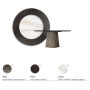TABLE ATRIUM KER-WOOD ROUND Ø180x74,5H - BRONZE/CHÊNE