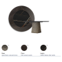 TABLE ATRIUM KER-WOOD ROUND Ø180x74,5H - BRONZE/CHÊNE