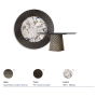 TABLE ATRIUM KER-WOOD ROUND Ø180x74,5H - BRONZE/CHÊNE