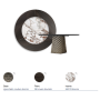 TABLE ATRIUM KER-WOOD ROUND Ø180x74,5H - BRONZE/CHÊNE