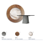 TABLE ATRIUM KER-WOOD ROUND Ø160x74,5H - FUMÉ/NOYER