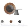 TABLE ATRIUM KER-WOOD ROUND Ø160x74,5H - FUMÉ/NOYER