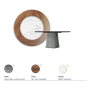 TABLE ATRIUM KER-WOOD ROUND Ø180x74,5H - FUMÉ/NOYER