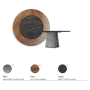 TABLE ATRIUM KER-WOOD ROUND Ø180x74,5H - FUMÉ/NOYER