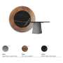 TABLE ATRIUM KER-WOOD ROUND Ø180x74,5H - FUMÉ/NOYER