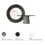 TABLE ATRIUM KER-WOOD ROUND Ø160x74,5H - FUMÉ/CHÊNE