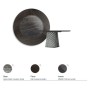 TABLE ATRIUM KER-WOOD ROUND Ø160x74,5H - FUMÉ/CHÊNE