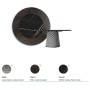 TABLE ATRIUM KER-WOOD ROUND Ø160x74,5H - FUMÉ/CHÊNE